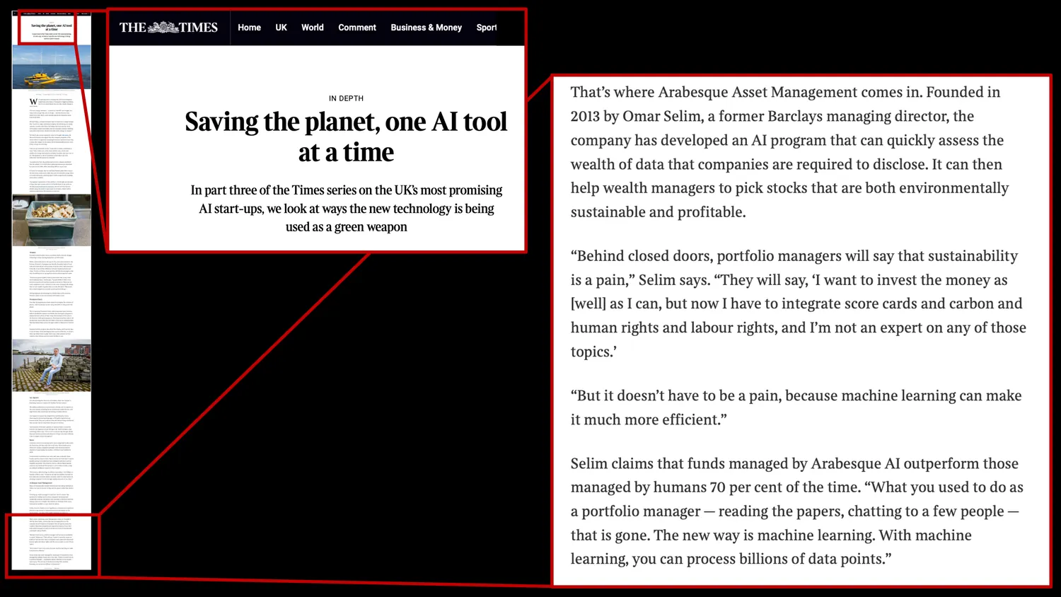 The Times article